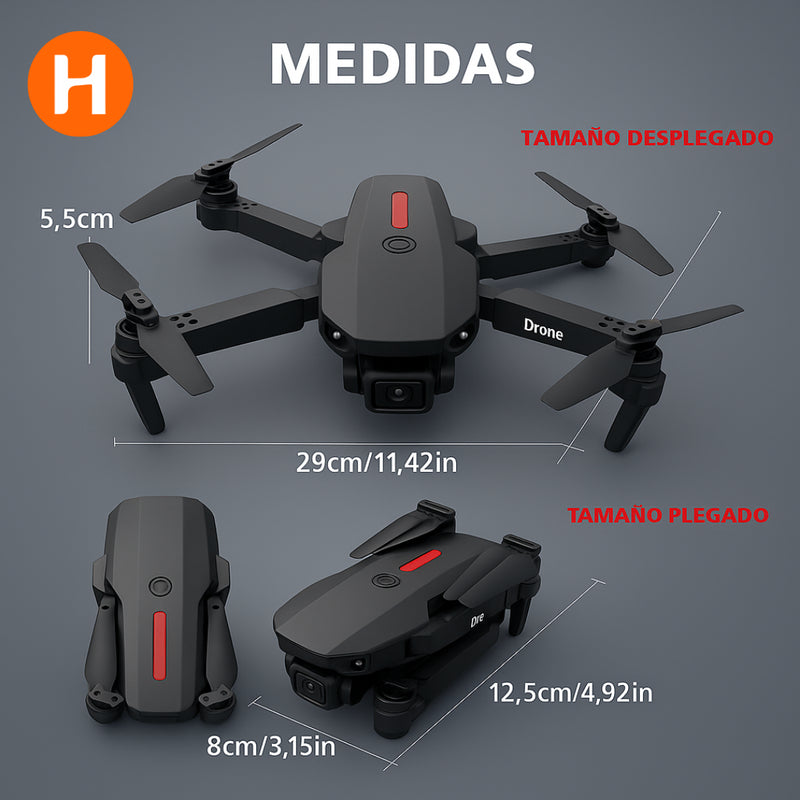 Drone PRO MAX 4K (Modelo 2025) | ¡Oferta Especial + Garantía de 90 Días! (Últimas Unidades)
